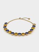 Louis Vuitton • Purple and Yellow Crystal Necklace