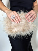 Loeffler Randall • Zahara Feather Pouch Clutch