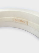 Max Mara • Satin white headband