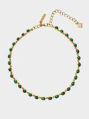 Oscar de la Renta • Malachite necklace Gold