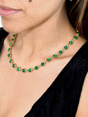 Oscar de la Renta • Malachite necklace Gold