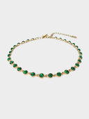 Oscar de la Renta • Malachite necklace Gold