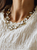 Oscar de la Renta • Crystal Wreath Necklace