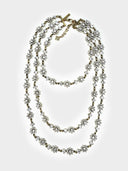 Oscar de la Renta • Floral Festoon crystal necklace