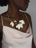 Oscar de la Renta • Magnolia Flower Necklace Gold
