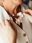 Oscar de la Renta • Magnolia Flower Necklace Gold