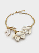 Oscar de la Renta • Magnolia Flower Necklace Gold