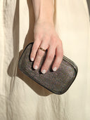 Oroton • Silver Mini Mesh Evening Bag