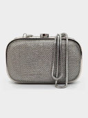 Oroton • Silver Mini Mesh Evening Bag