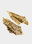 Paco Rabanne  •  Chain Mesh Earrings Gold