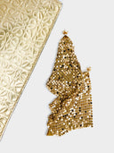Paco Rabanne  •  Chain Mesh Earrings Gold