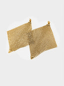 Paco Rabanne  •  Chain Mesh Earrings Gold