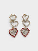Rosantica • Crystal heart earrings