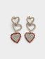 Rosantica • Crystal heart earrings