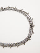 Saint Laurent • Crystal choker Silver