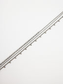 Saint Laurent • Crystal choker Silver