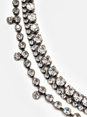 Saint Laurent • Crystal choker Silver