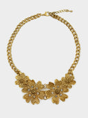 Saint Laurent YSL • Floral Necklace Gold