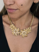 Saint Laurent YSL • Floral Necklace Gold