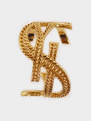 Saint Laurent YSL • Monogram Gold Cuff