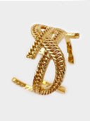 Saint Laurent YSL • Monogram Gold Cuff