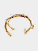 Saint Laurent YSL • Monogram Gold Cuff