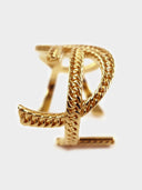Saint Laurent YSL • Monogram Gold Cuff