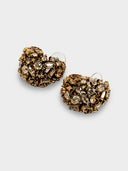 Oscar De La Renta • Crystal Domed Earrings