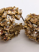 Oscar De La Renta • Crystal Domed Earrings