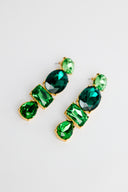 Oscar de la Renta • Green Crystal earrings