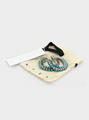 AREA • Blue & Turquoise Crystal Hoop Earrings