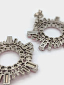 Amina Muaddi • Begum Crystal Embellished Earrings Pink