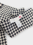 Burberry • Houndstooth & Check Silk Twilly Scarf