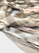 Burberry • Vintage Check Wool-Silk Scarf