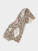 Burberry • Vintage Check Wool-Silk Scarf