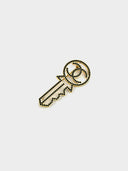 Chanel • CC Gold & Black Key Brooch • Purchase