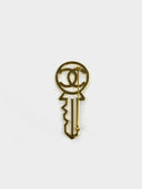 Chanel • CC Gold & Black Key Brooch • Purchase