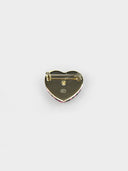 Chanel • CC Pink Heart Brooch Gold