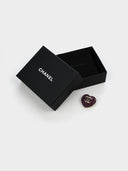 Chanel • CC Pink Heart Brooch Gold