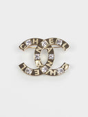 Chanel • CC Strass Brooch Gold