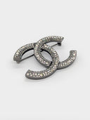 Chanel • CC Rhinestone Brooch