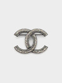 Chanel • CC Rhinestone Brooch