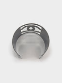 Chanel • Karl Lagerfeld Cut-Out CC Ruthenium Cuff