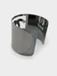 Chanel • Karl Lagerfeld Cut-Out CC Ruthenium Cuff