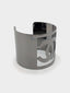 Chanel • Karl Lagerfeld Cut-Out CC Ruthenium Cuff
