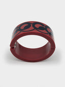 Chanel • Red Coco “Gabrielle” Resin Bangle