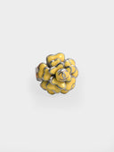 Chanel • Camellia Flower Ring yellow