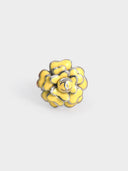 Chanel • Camellia Flower Ring yellow