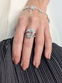 Dior • 'D' Crystal Cluster Ring