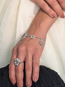 Dior • Crystal Star & Pump Bracelet Silver